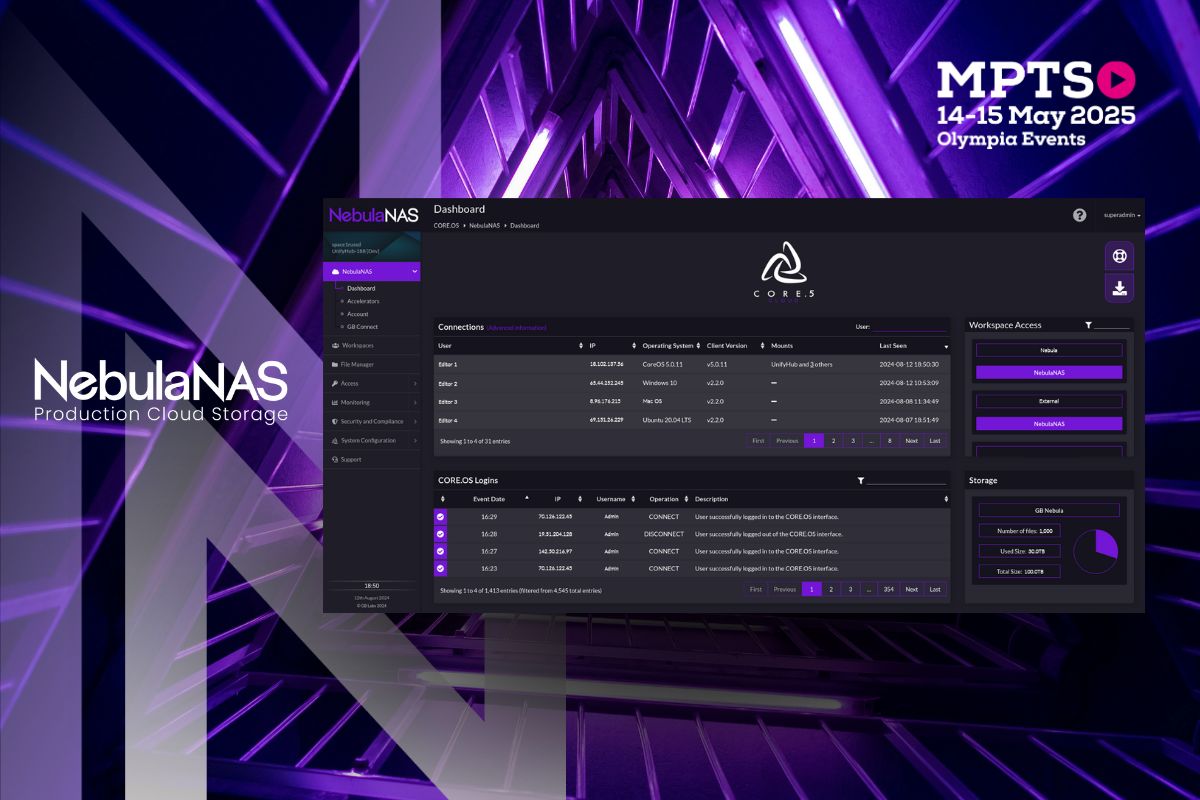 GB Labs at MPTS 2025: Featuring NebulaNAS Cloud Storage and a New Compact Hardware Accelerator for Media Sharing and Collaboration